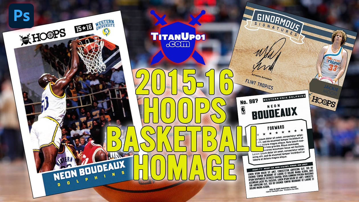 2015-16 Hoops Basketball Homage Photoshop PSD Templates