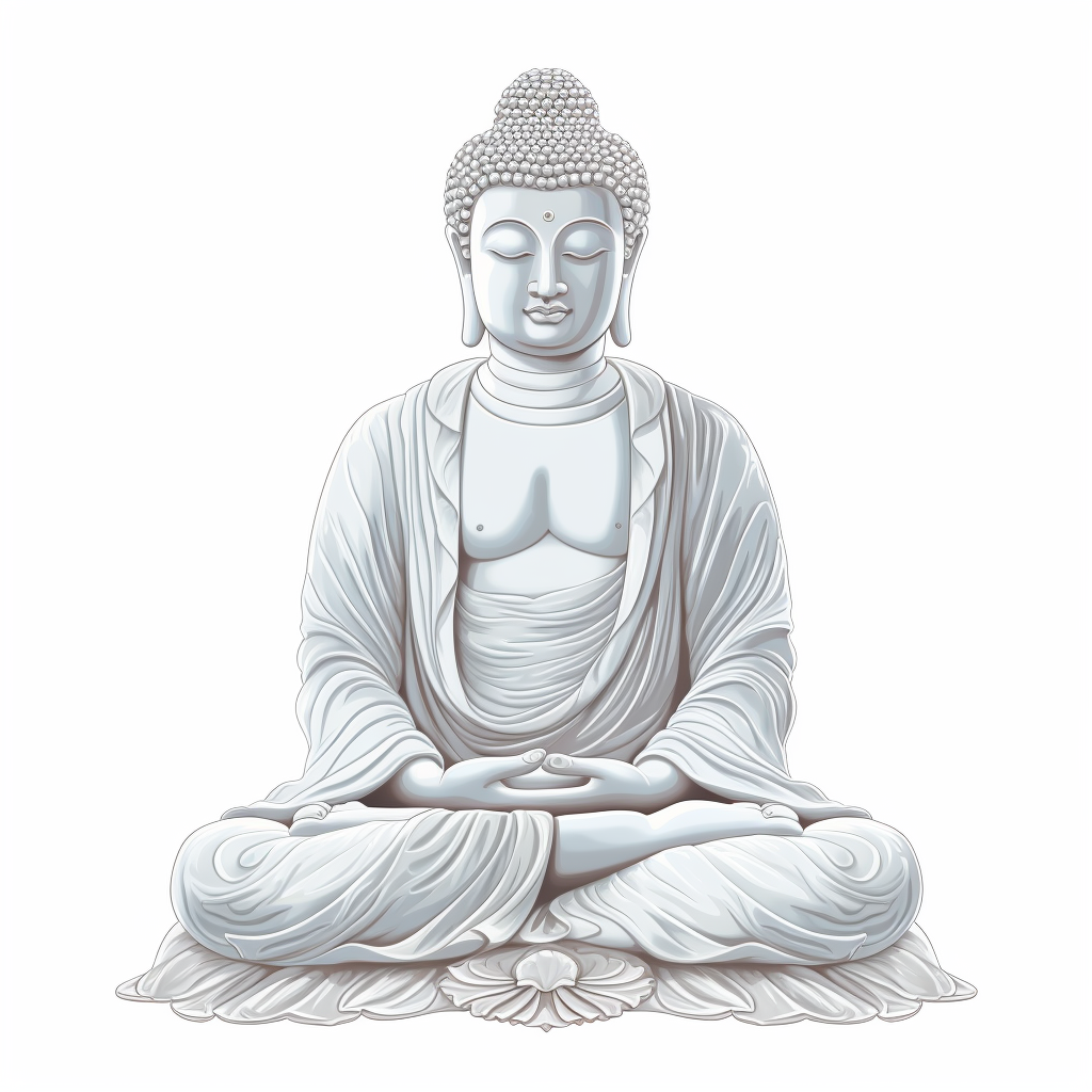 illustration buddha figure