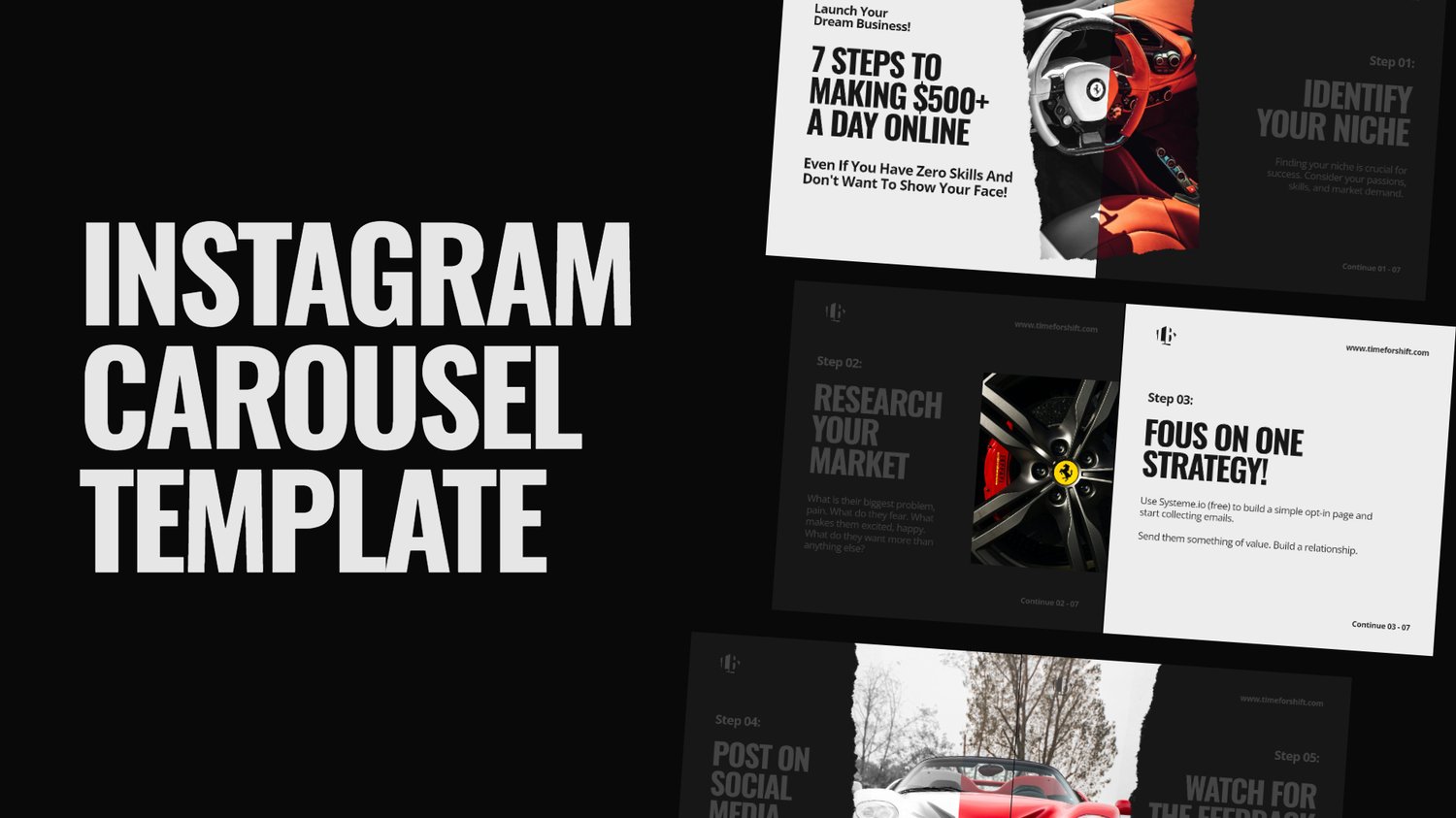 Carousel Instagram post template In Glorify