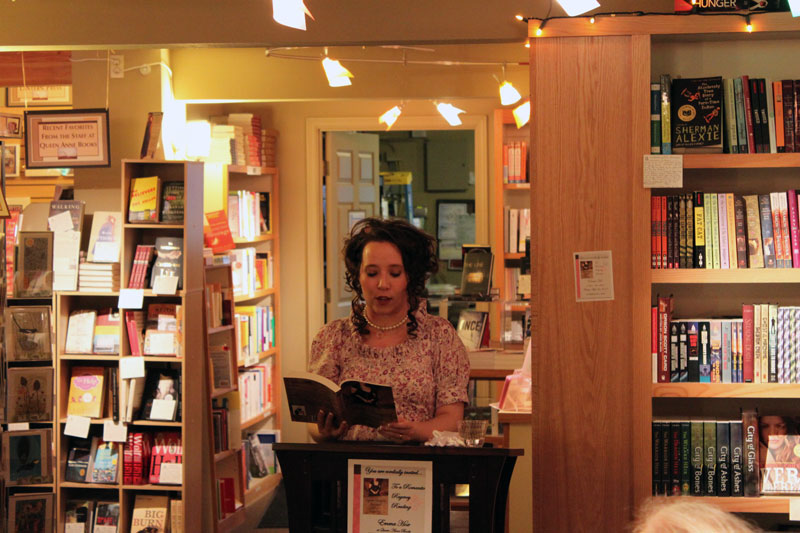 Emmaline Hoffmeister book reading and signing at Queen Anne Book Company in Seattle, Washington. April 23, 2010