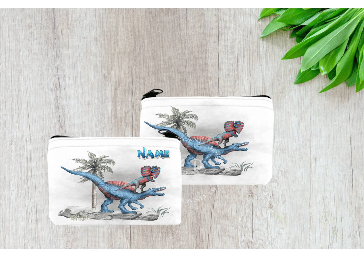 personalised dinosaur coin purse