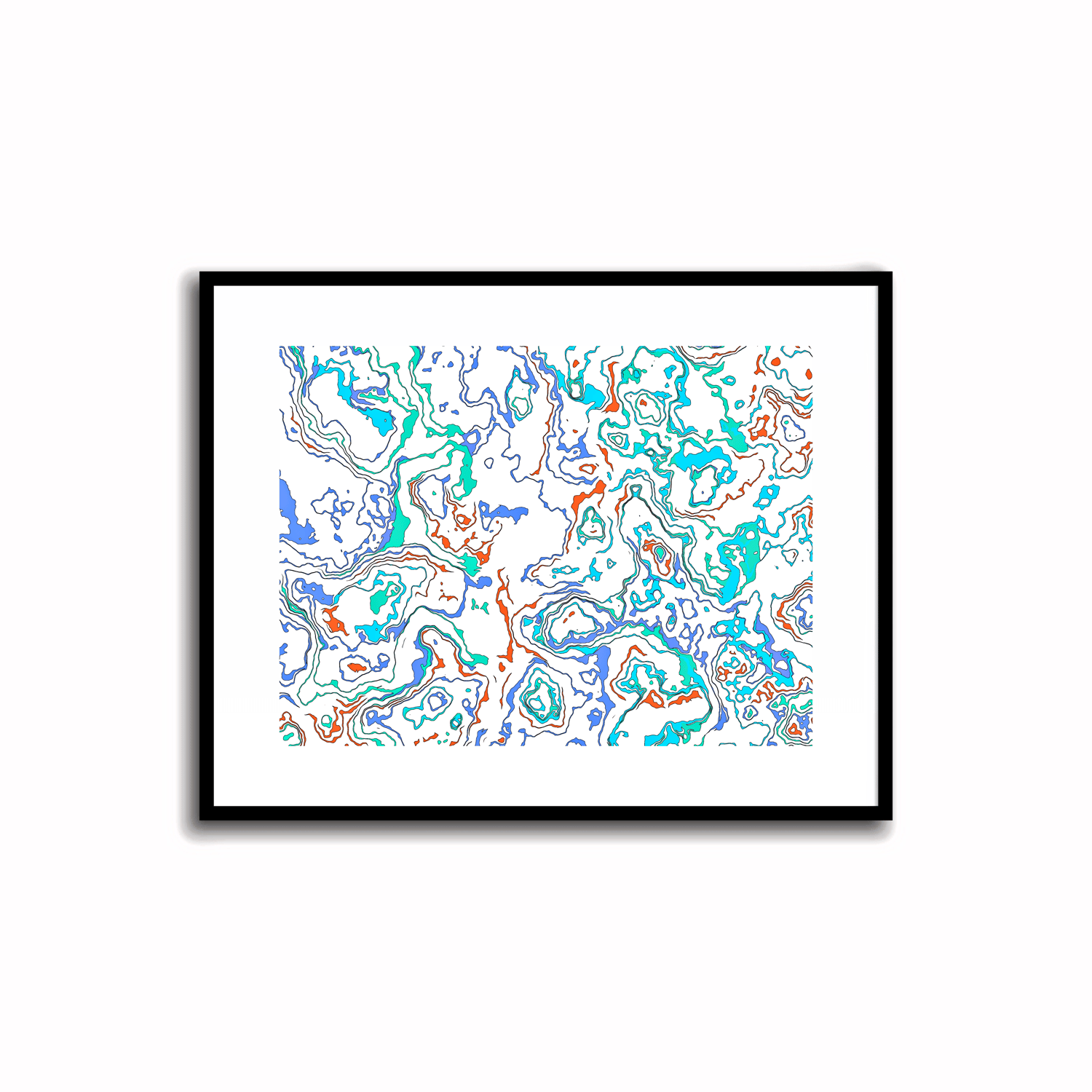 Revitalize your surroundings with our modern abstract printable artwork! 🎨✨ Download the vibrant palette featuring Periwinkle Blue, Terra Cotta, Sky Blue, and Silver Sage for an instant decor upgrade.
