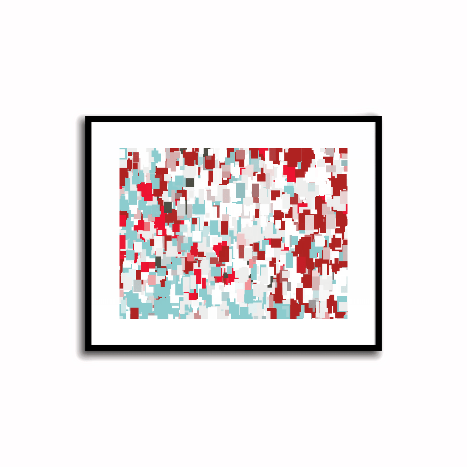 Dynamic and ethereal modern abstract art prints in Firebrick Red, Alabaster, Light Steel Blue, Arctic Charcoal, and Crimson Glory. Perfect for wall, desk, and shelf decor.