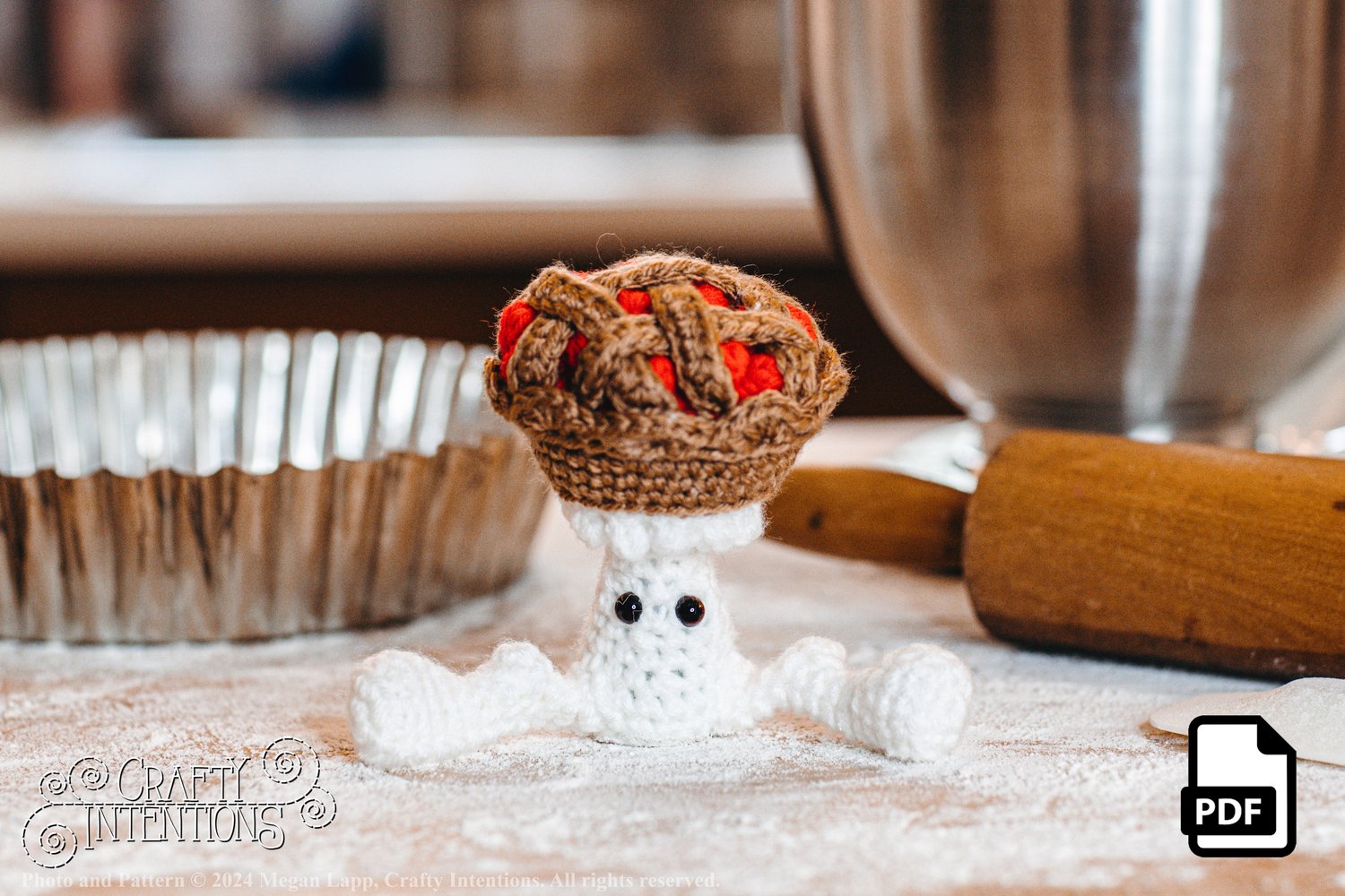 Sugarshroom Pies and Ice Cream Crochet Pattern by Crafty