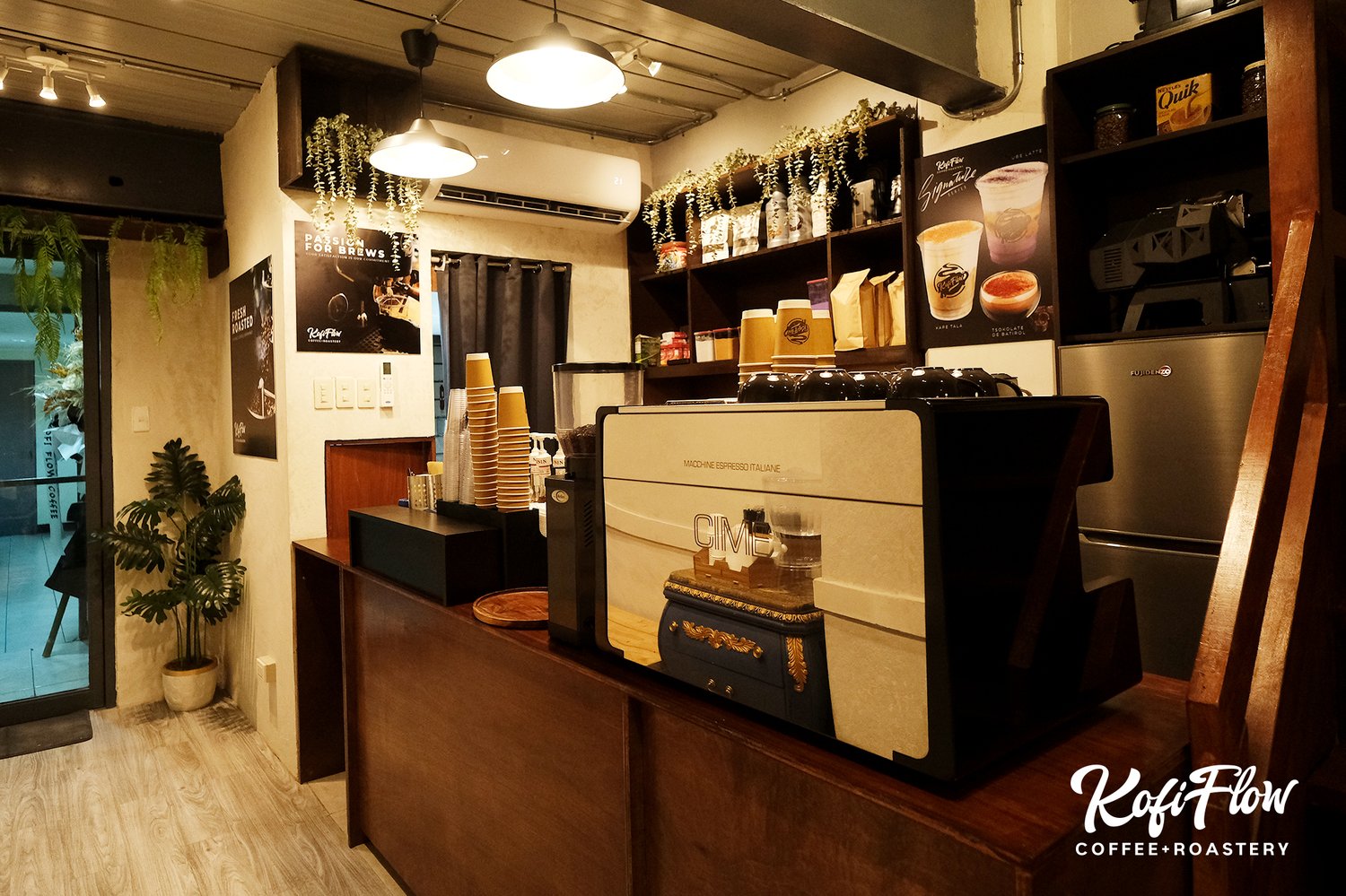Kofi Flow is owned by Dave Lapina, one of the students at Philippine  Coffee and Barista Institute