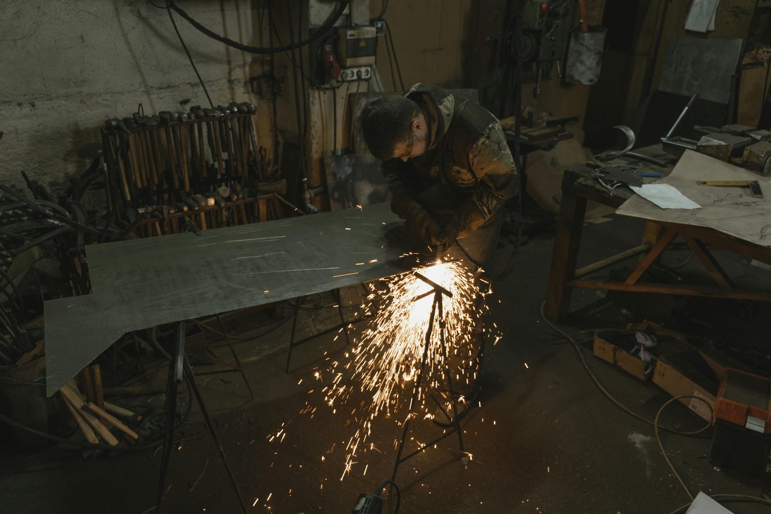 Man in Safety Glasses Welding a Metal Bar | Photo by Tima Miroshnichenko via Pexels