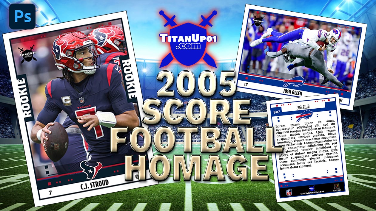 2005 Score Football Homage Photoshop PSD Templates