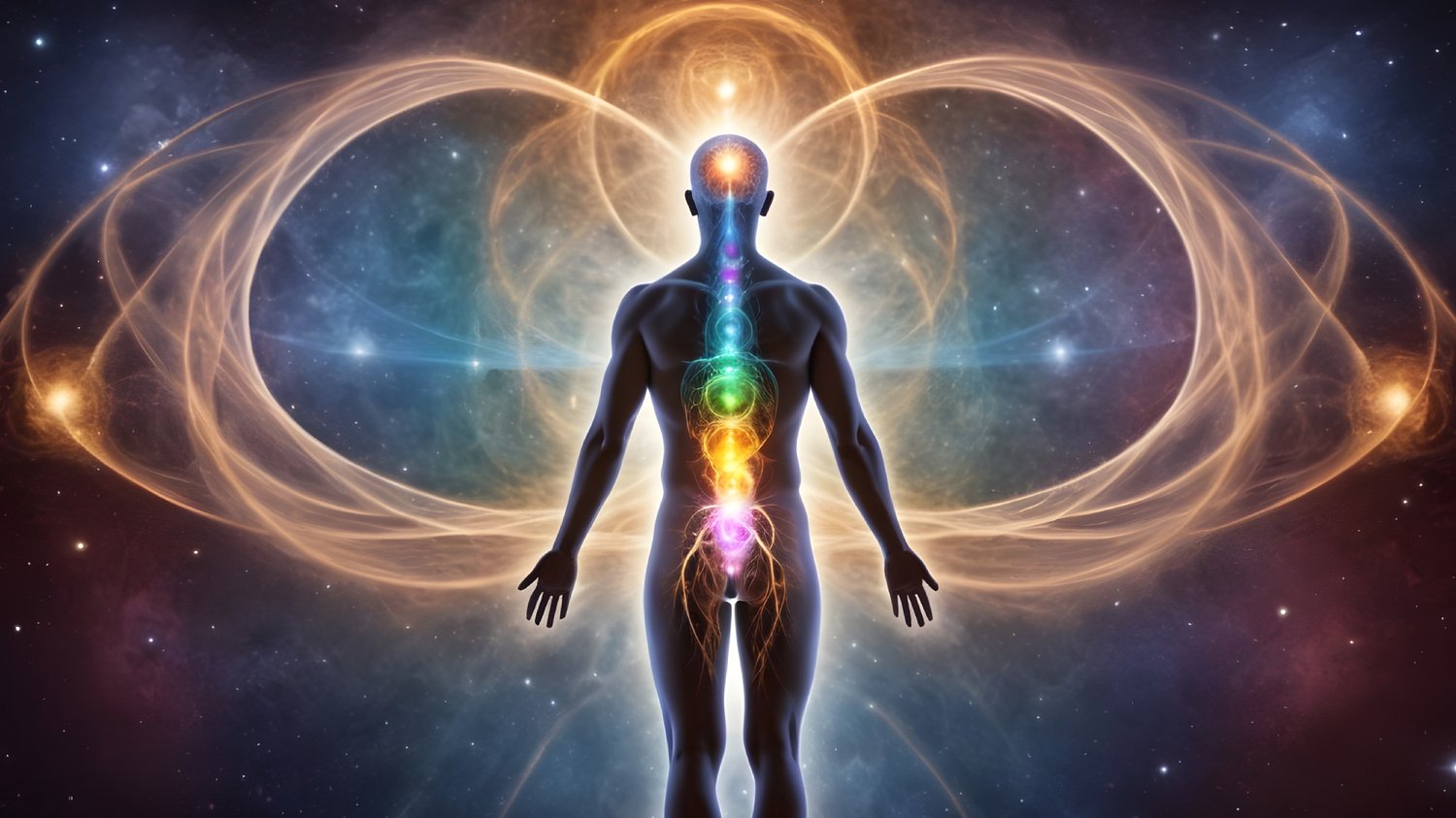 Human energy field and chakras in the cosmos