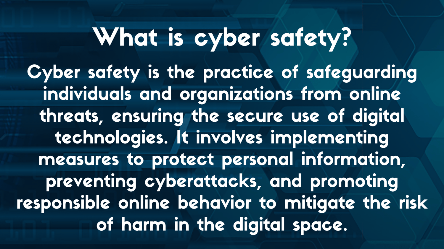Cyber Safety Presentation with Quiz