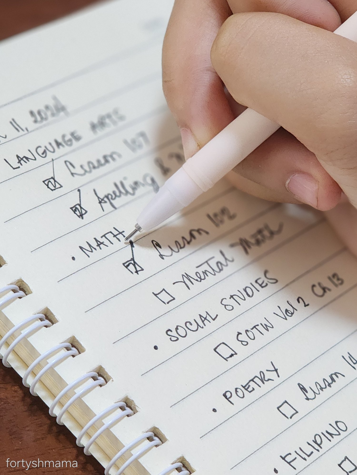 Daily Homeschool Checklist