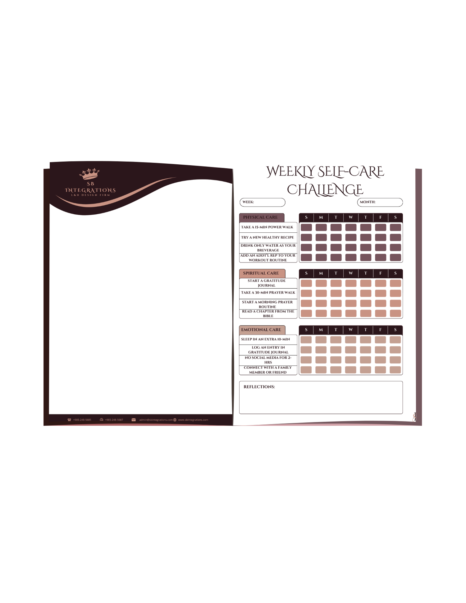 letterhead and self development template