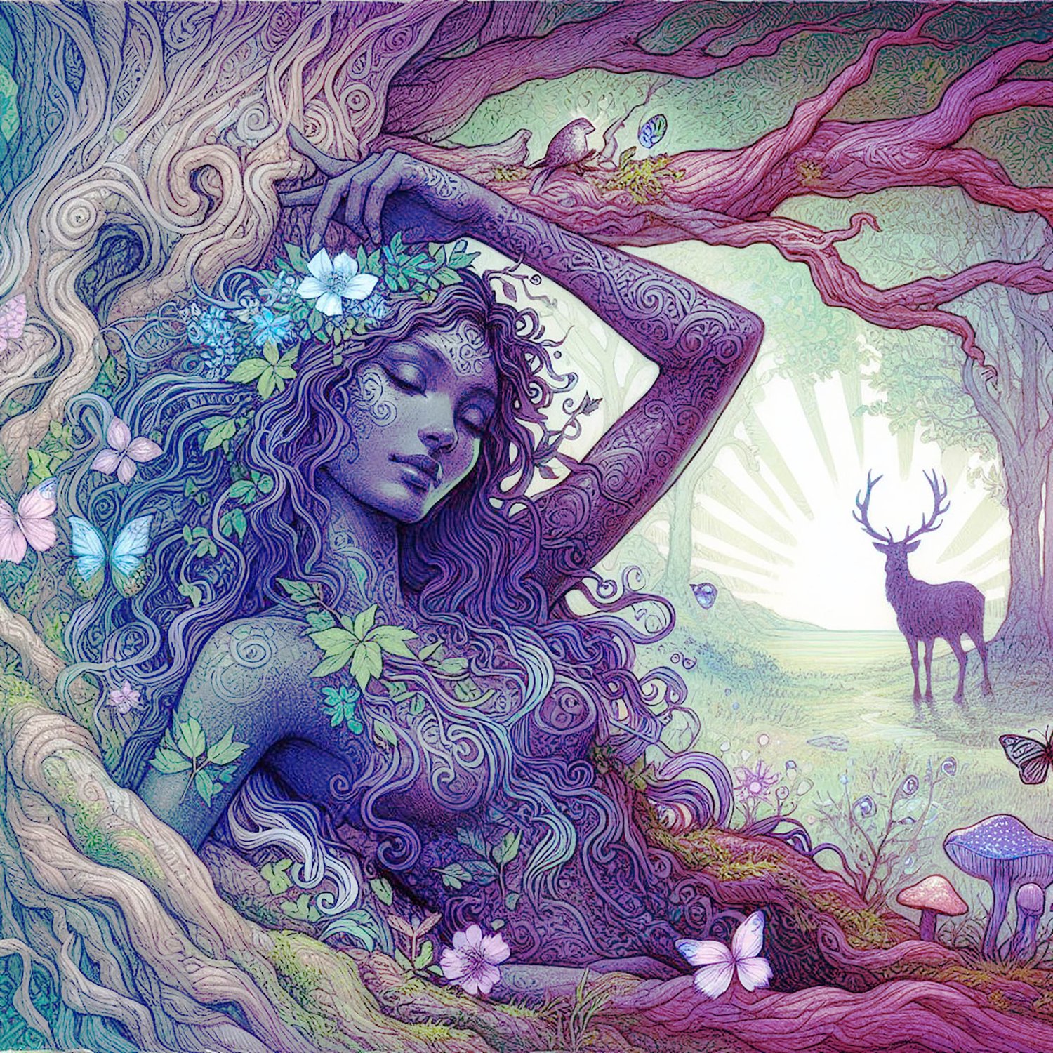 dryads, tree spirit, nymphs, celtic, gods