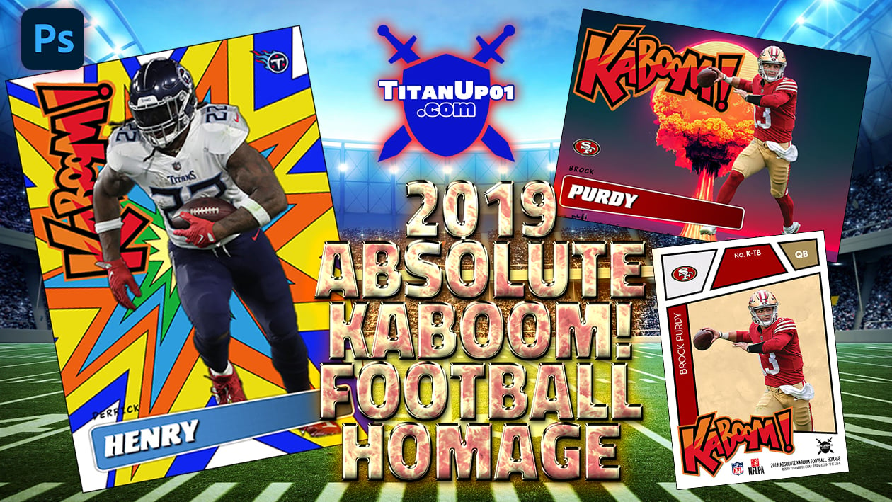 2019 Absolute KaBoom! Football Homage Photoshop PSD Templates