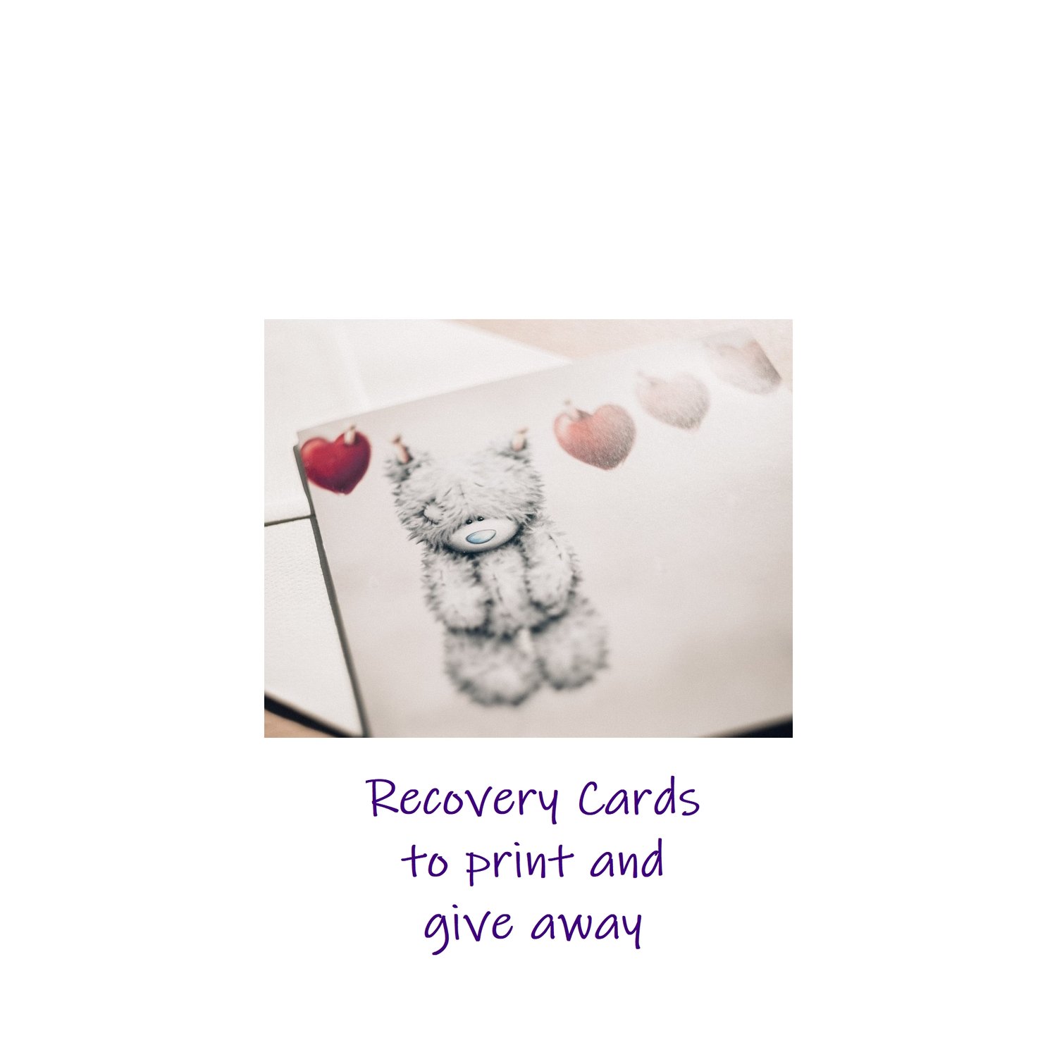 Free downloadable recovery cards for 12 Step work