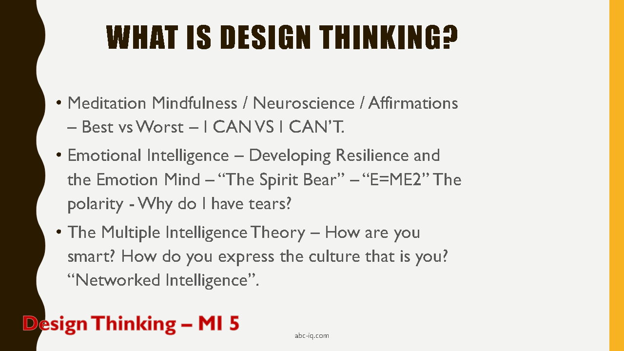 Design Thinking Multiple Intelligences Top 5