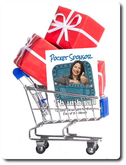 Pocket Sponsor Thumbnail in a shopping cart