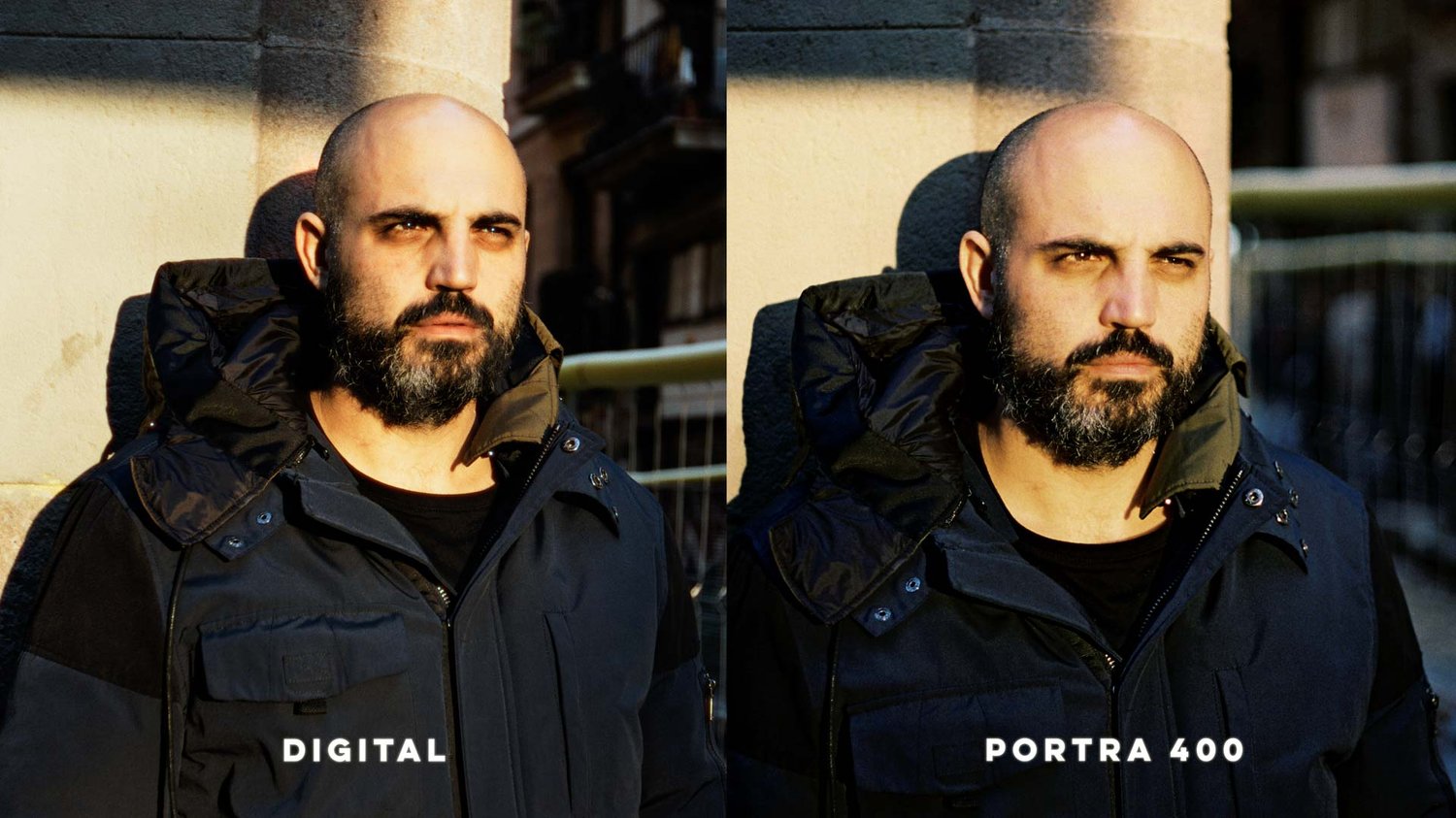 Kodak Portra 400 color test of skin tones.