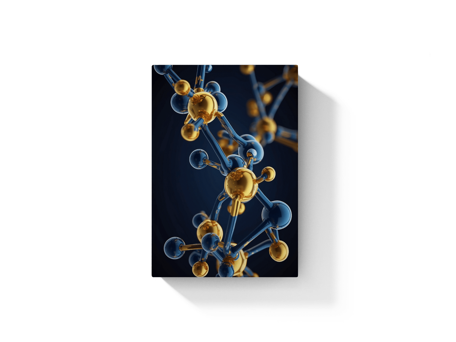 scientific molecules hardcover book mockup