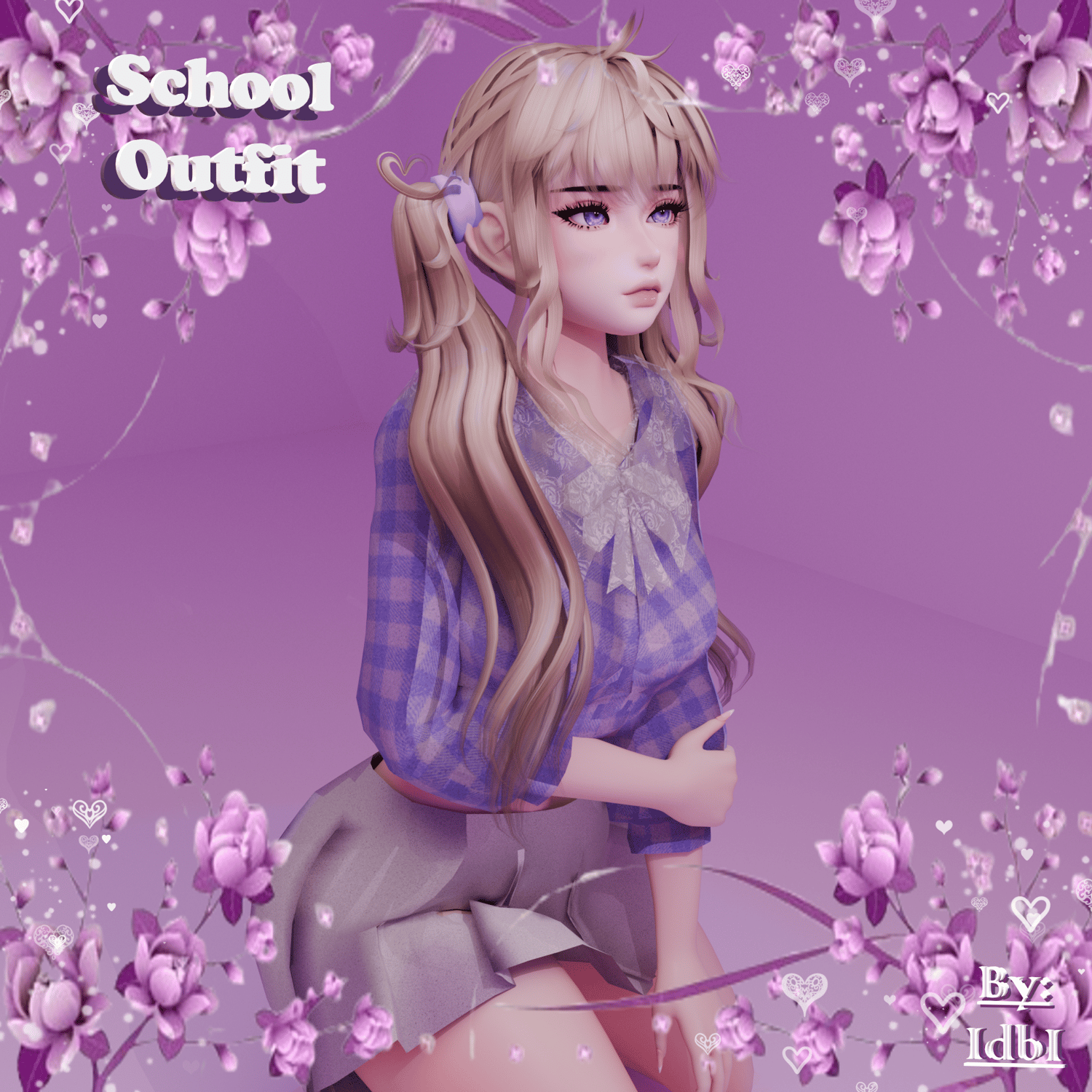 SchoolGirl Outfit - RP/ZinFit - Outfit For VRChat - Payhip