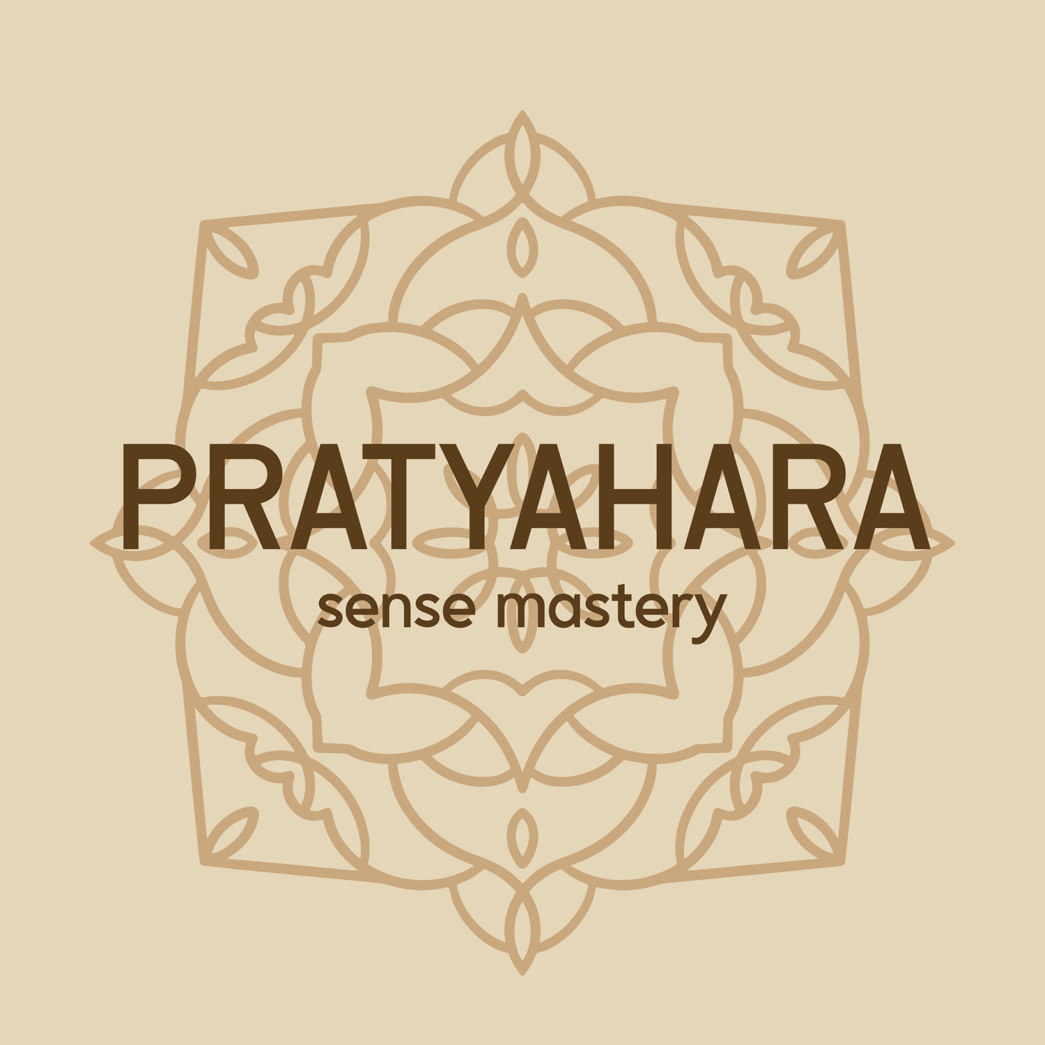 illustration mandala text pratyahara