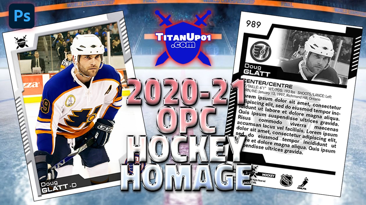 2020-21 O-Pee-Chee Hockey Homage Photoshop PSD Templates