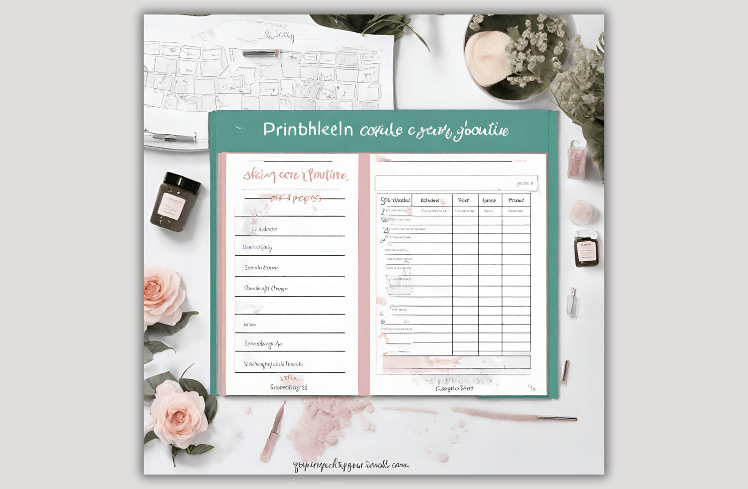 routine skin care template