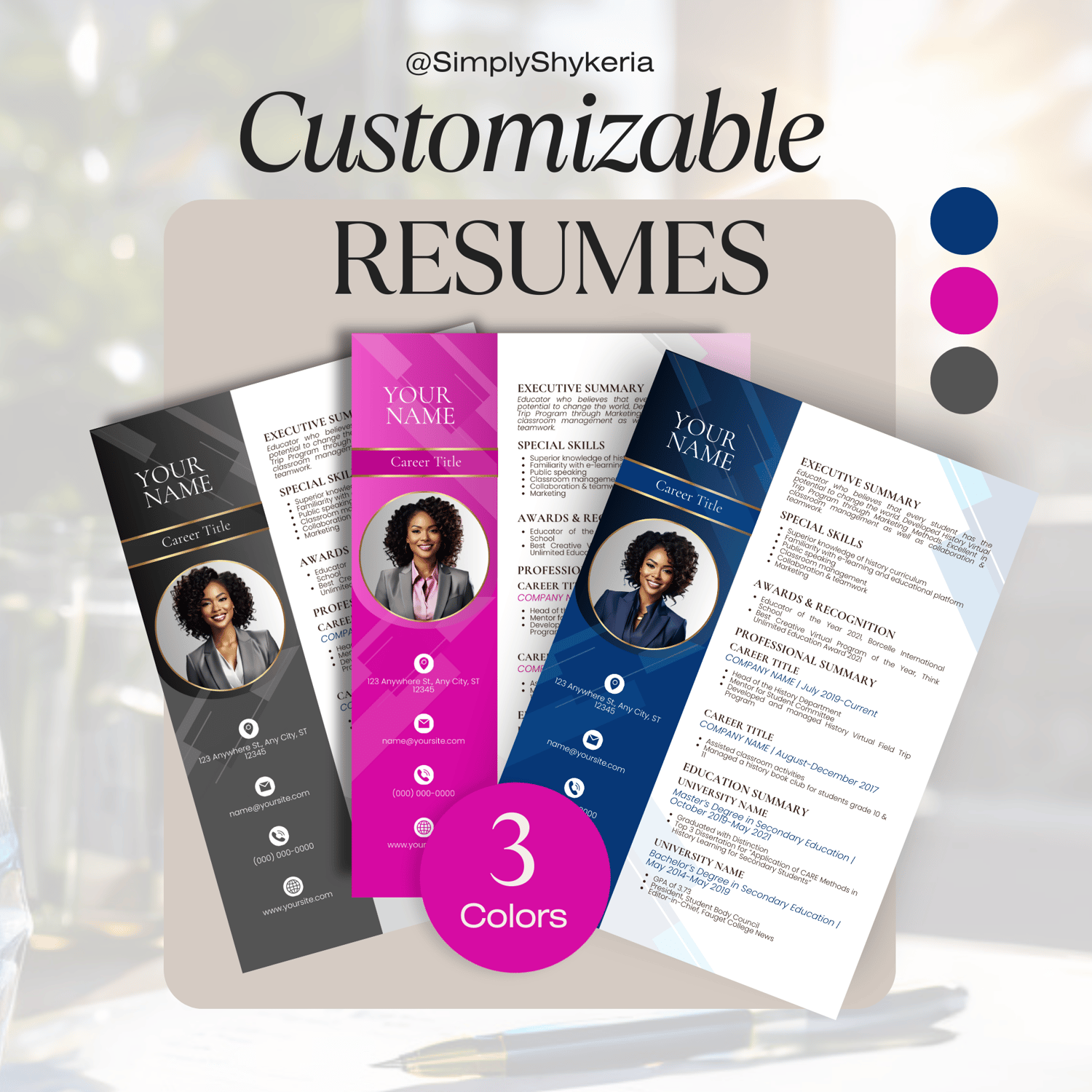 Resume Templates, Resumes, Resume Cover Letter, Career, Employment, Simply Shykeria