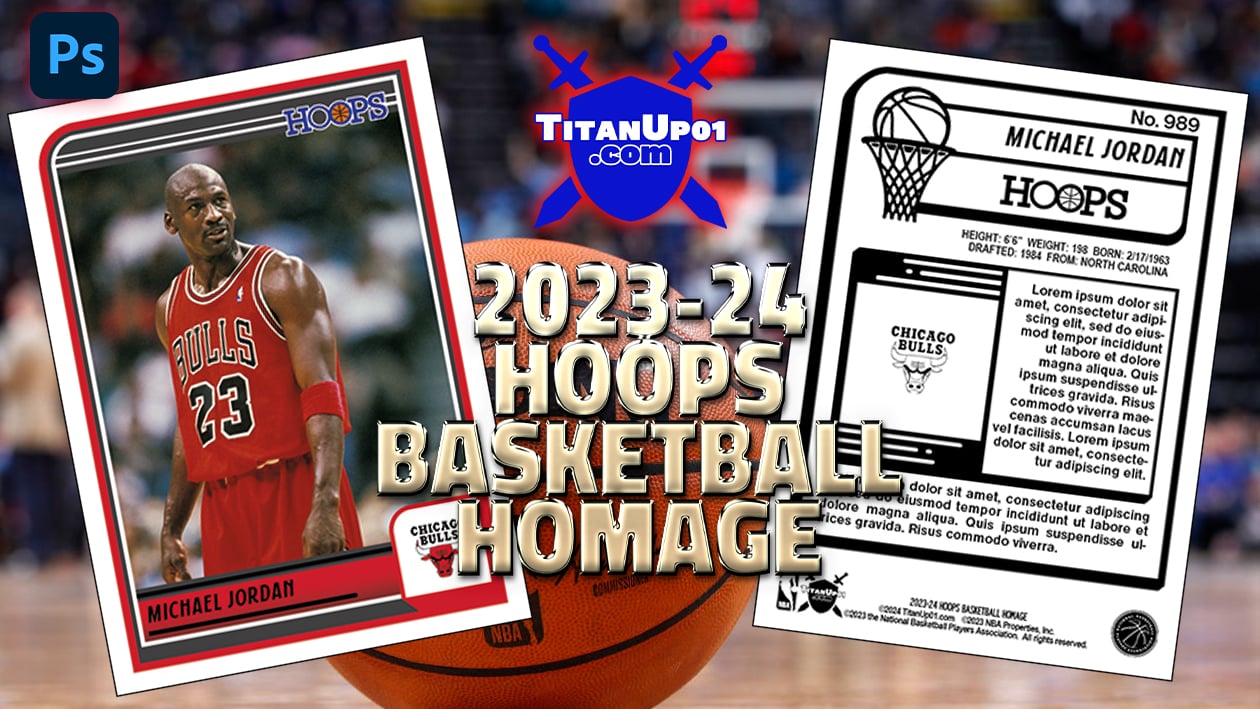 2023-24 Hoops Basketball Homage Photoshop PSD Templates