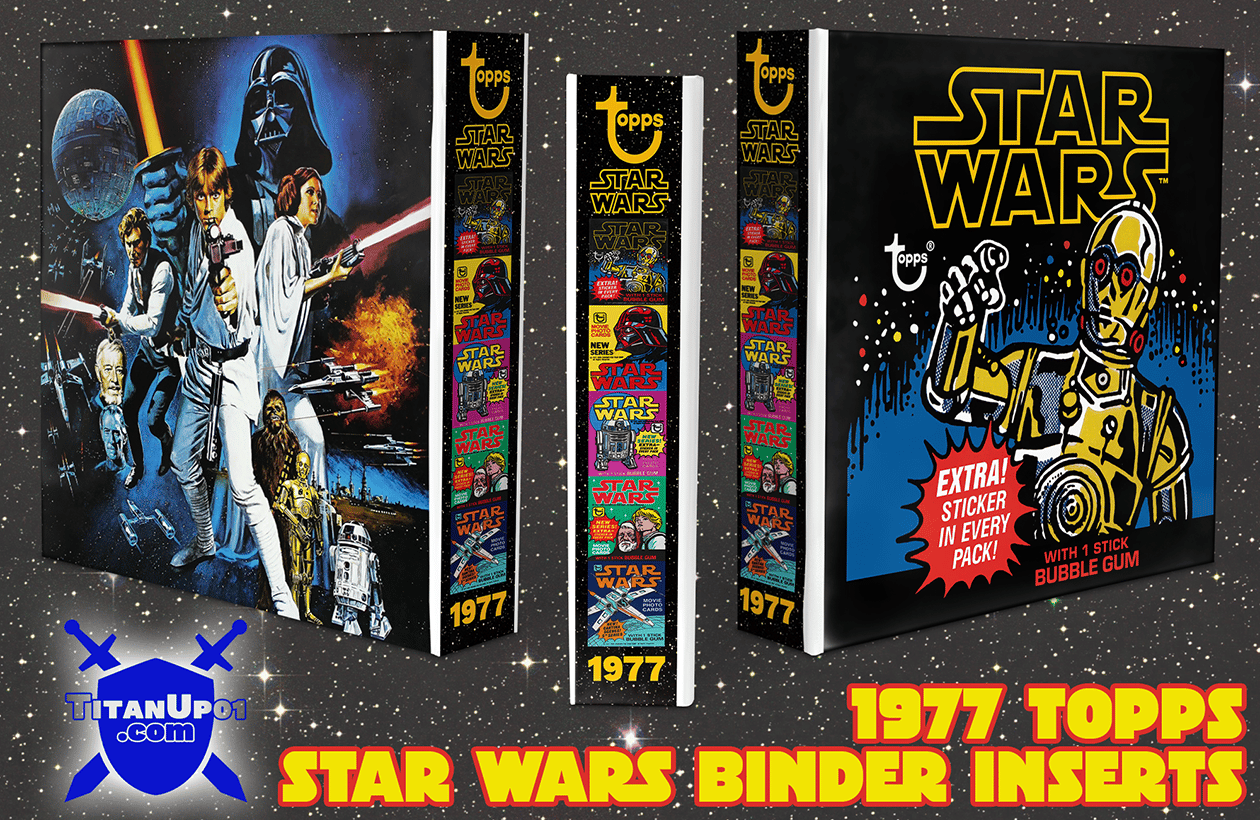 1977 Topps Star Wars Cards Binder Inserts