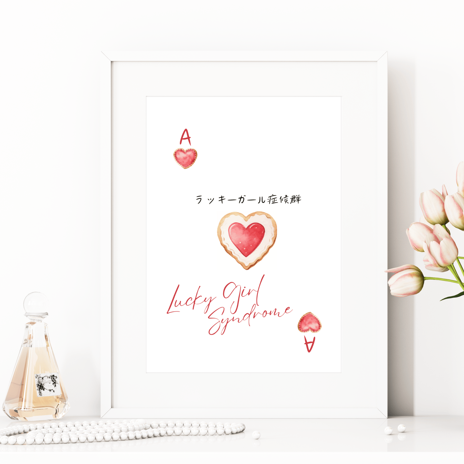 lucky girl syndrome art print for women