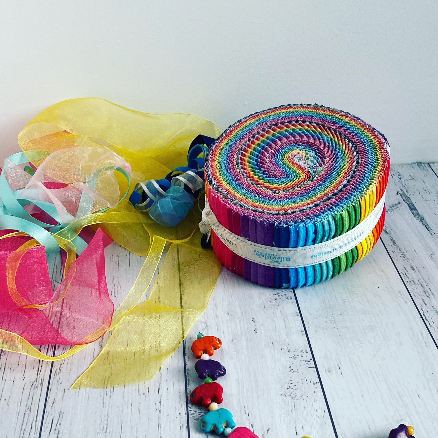 An example of quilt fabric from a big manufacturer. These prints come and go very fast and can be hard to find once they are out of print.