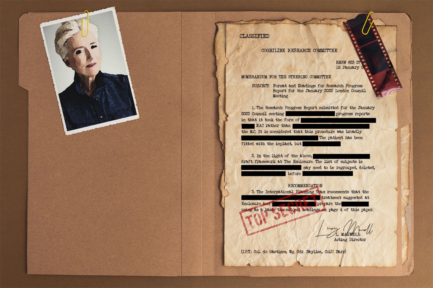 A top secret folder of one of the characters from the How We Survive series written by LM Juniper