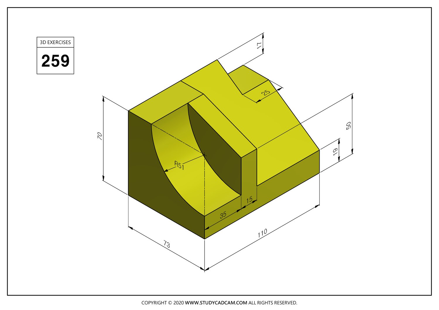 STUDYCADCAM 3D MODELING EXERCISES 259 (PDF) - Payhip