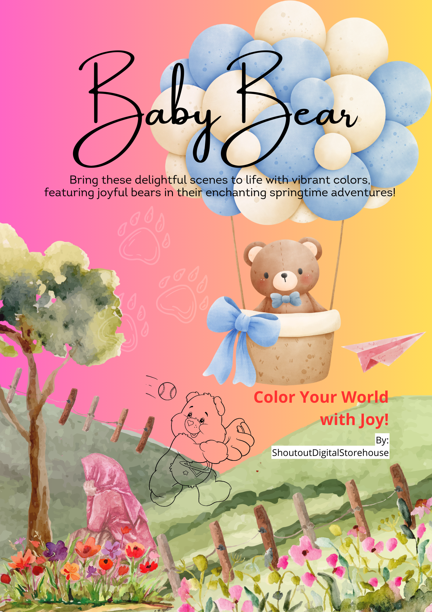 Baby Bear Coloring Book