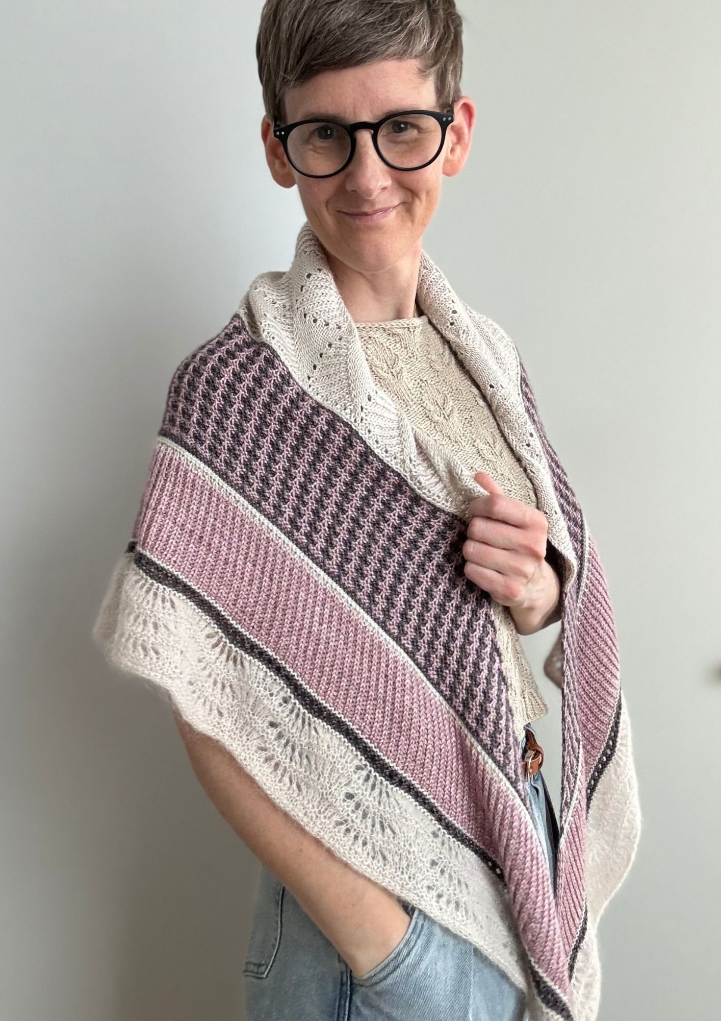 Amelie et Fleur Shawl