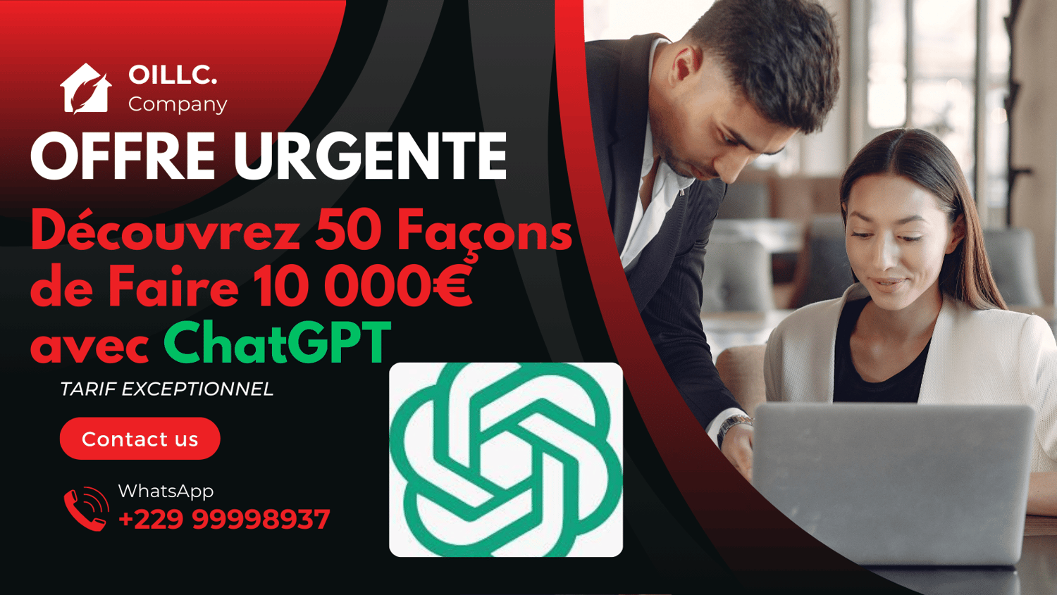 Découvrez 50 Façons de Faire 10 000€ avec ChatGPT...