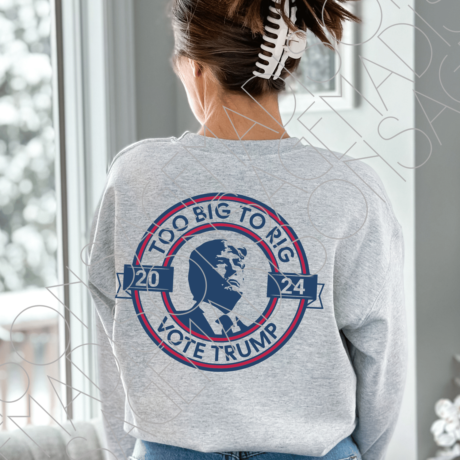 Too Big To Rig SVG Png, Varsity Trump PNG Sublimation File, Vote Trump ...