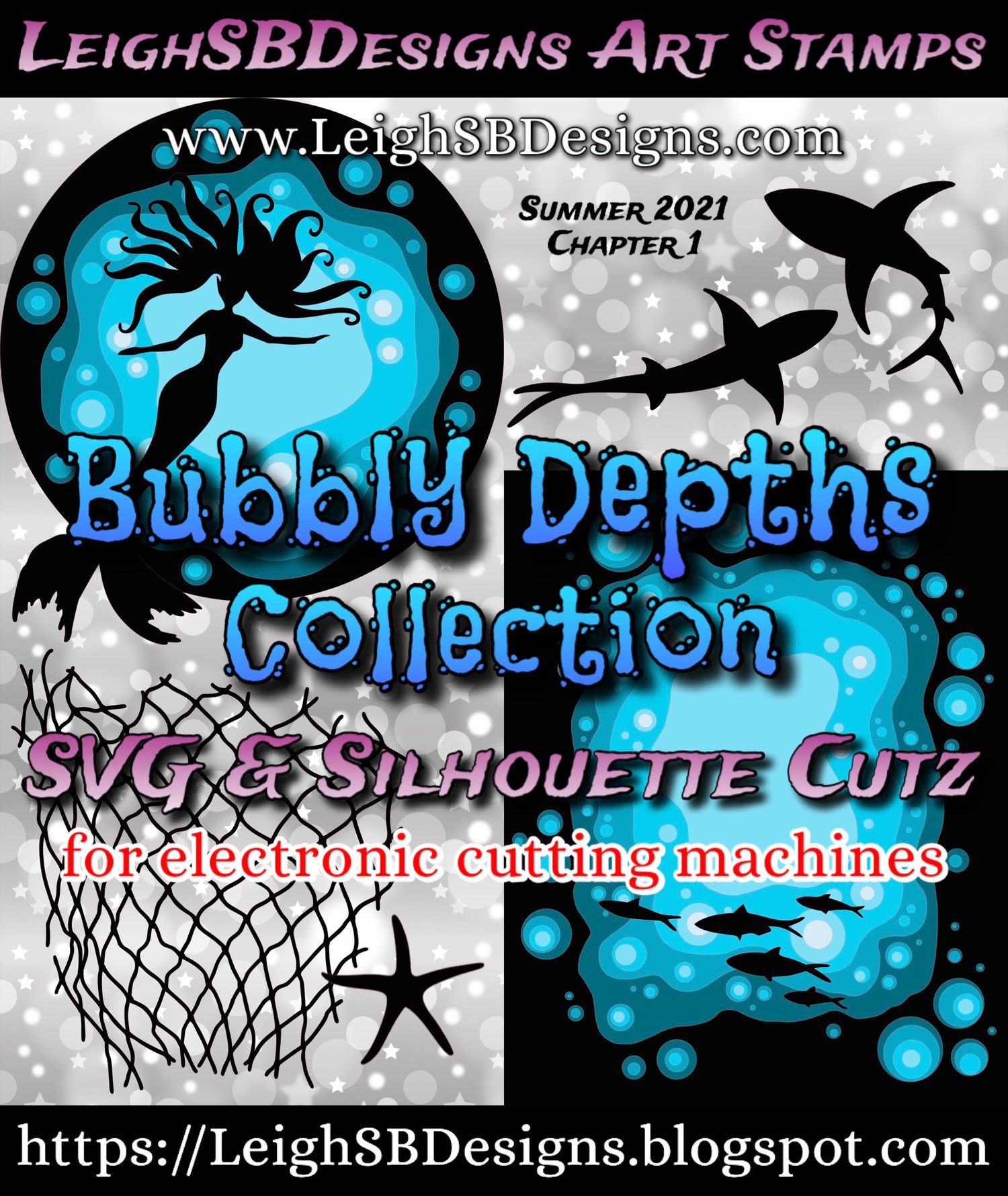 LeighSBDesigns Bubbly Depths Collection