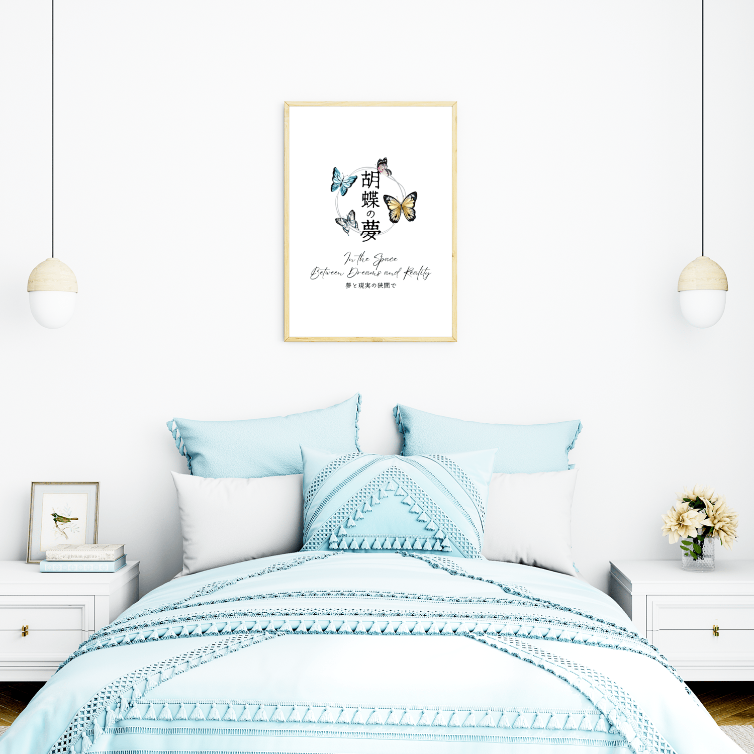 boho butterfly bedroom decor