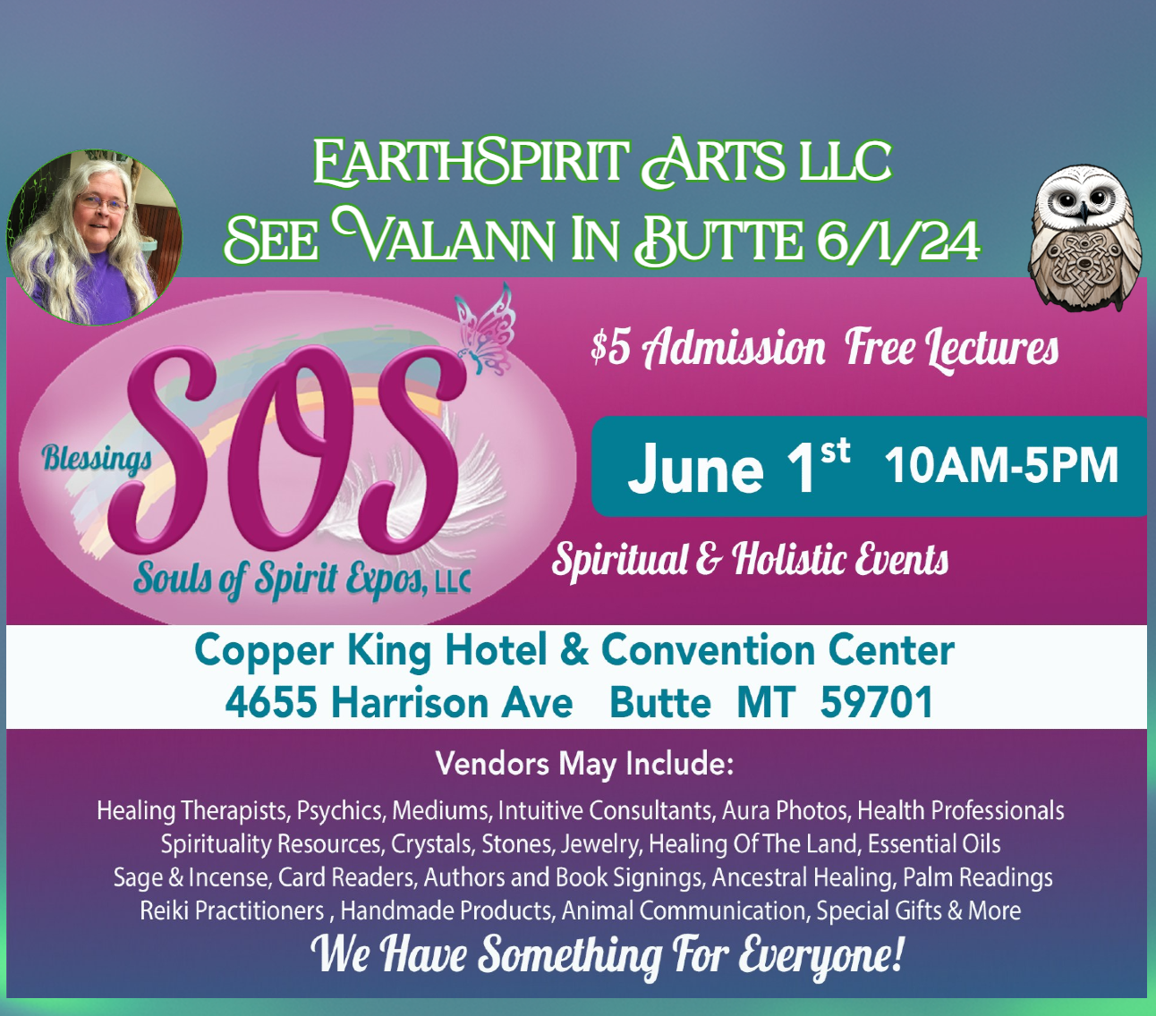 EarthSpirit Arts  7/1/24 in Butte MT