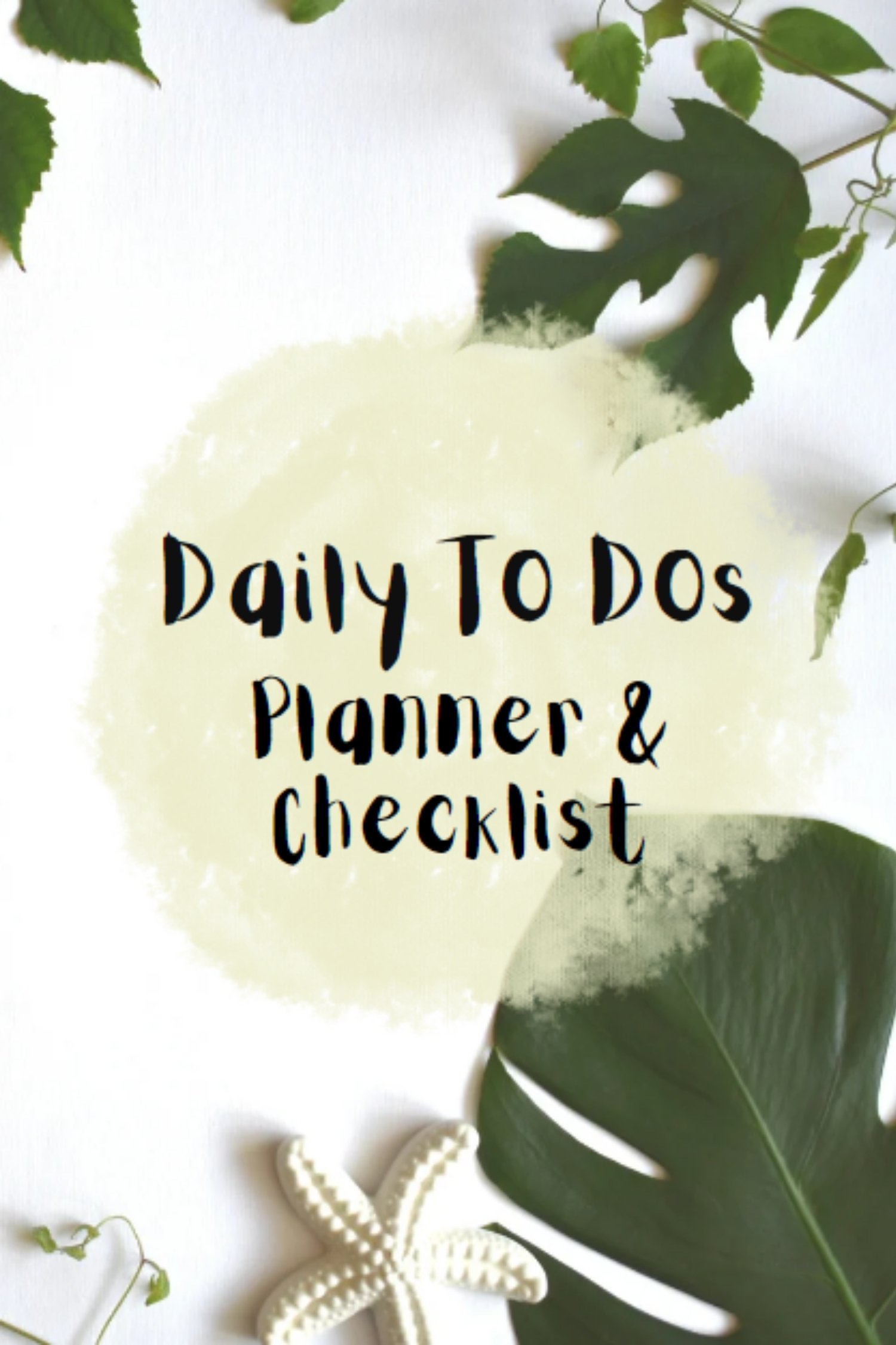 Daily To Dos Planner and Checklist