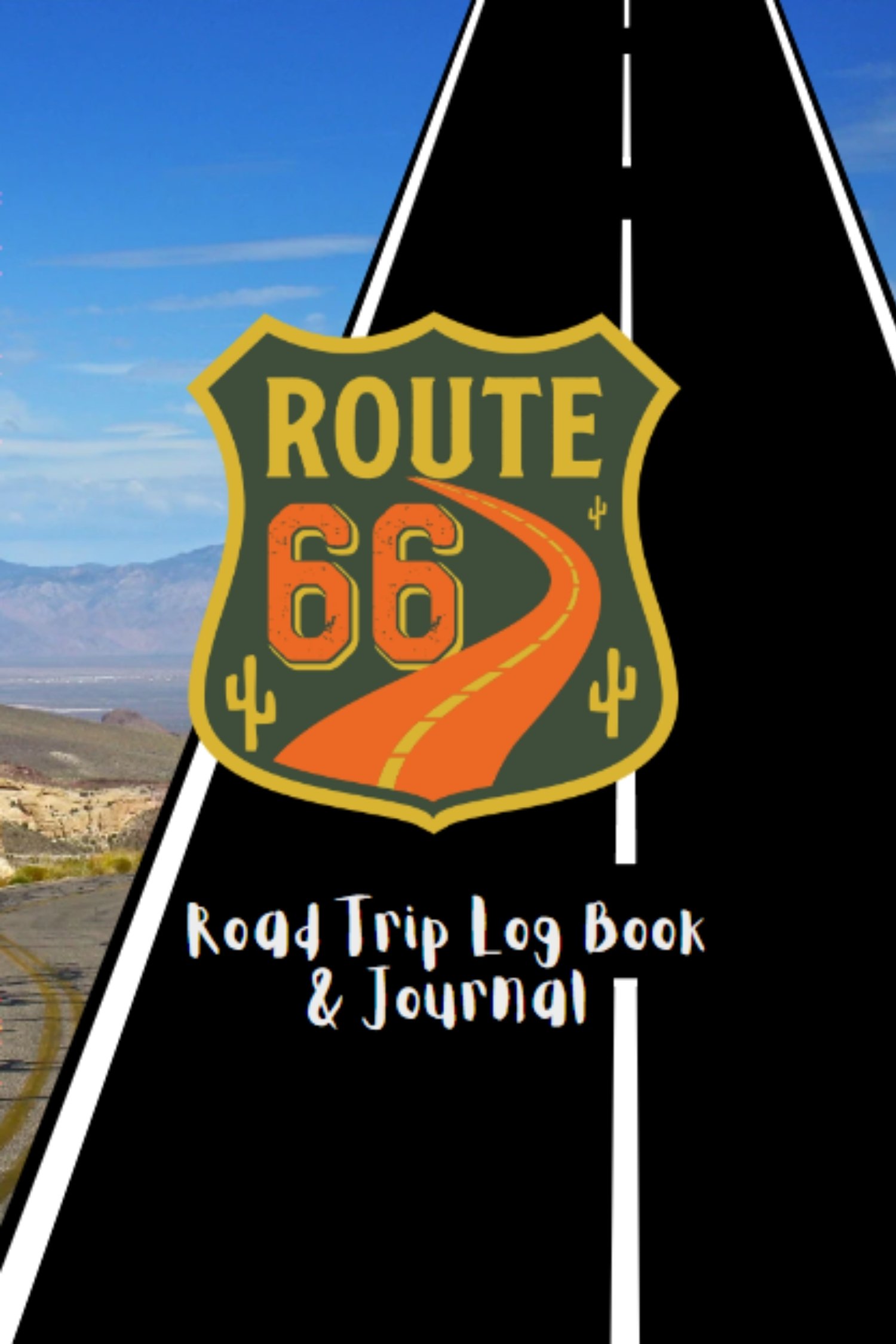 Route 66 Road Trip Log Book and Journal