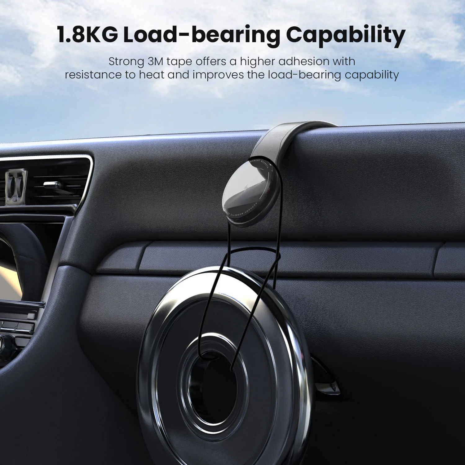 VyVylabs M01 Bendable Magnetic Car Phone Holder Wireless Charging