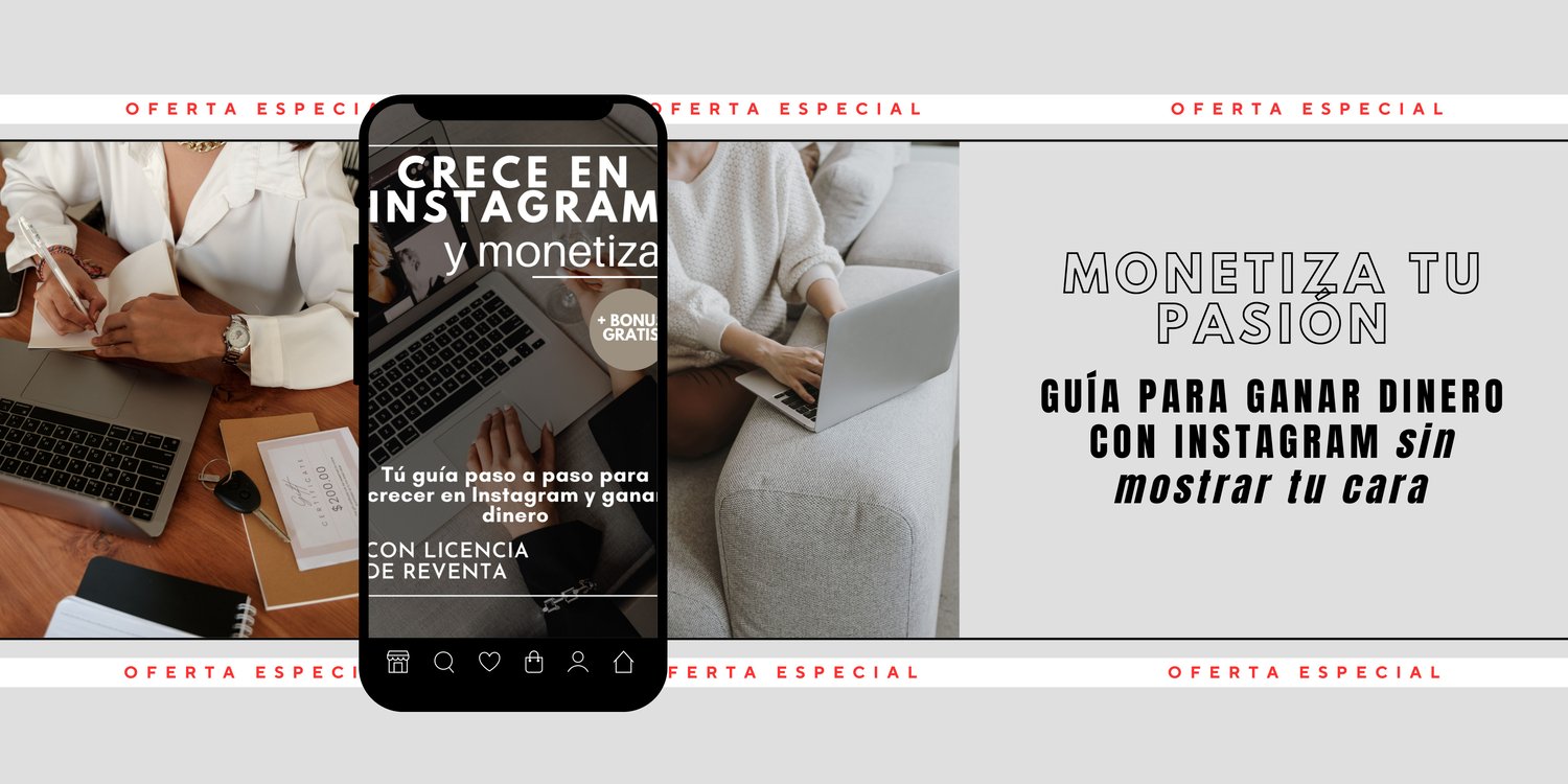 Monetiza tu negocio en instagram