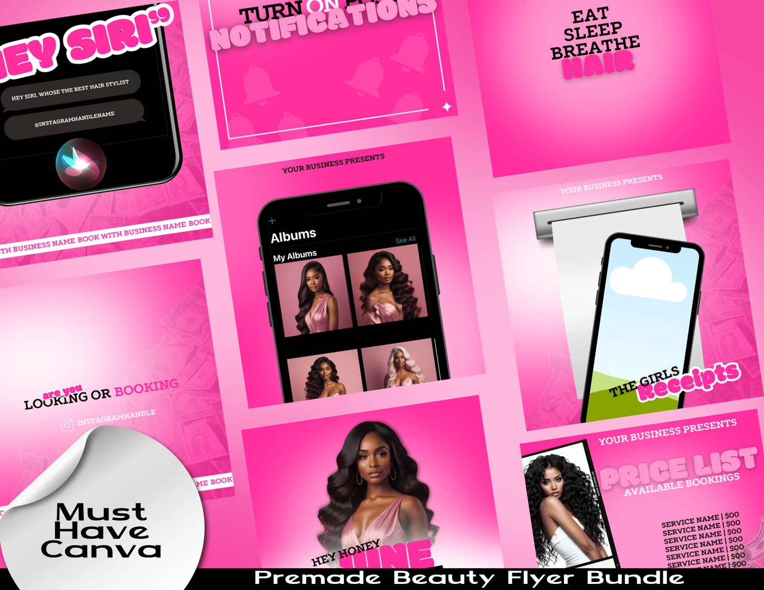 8 flyer beauty bundle editable - Payhip