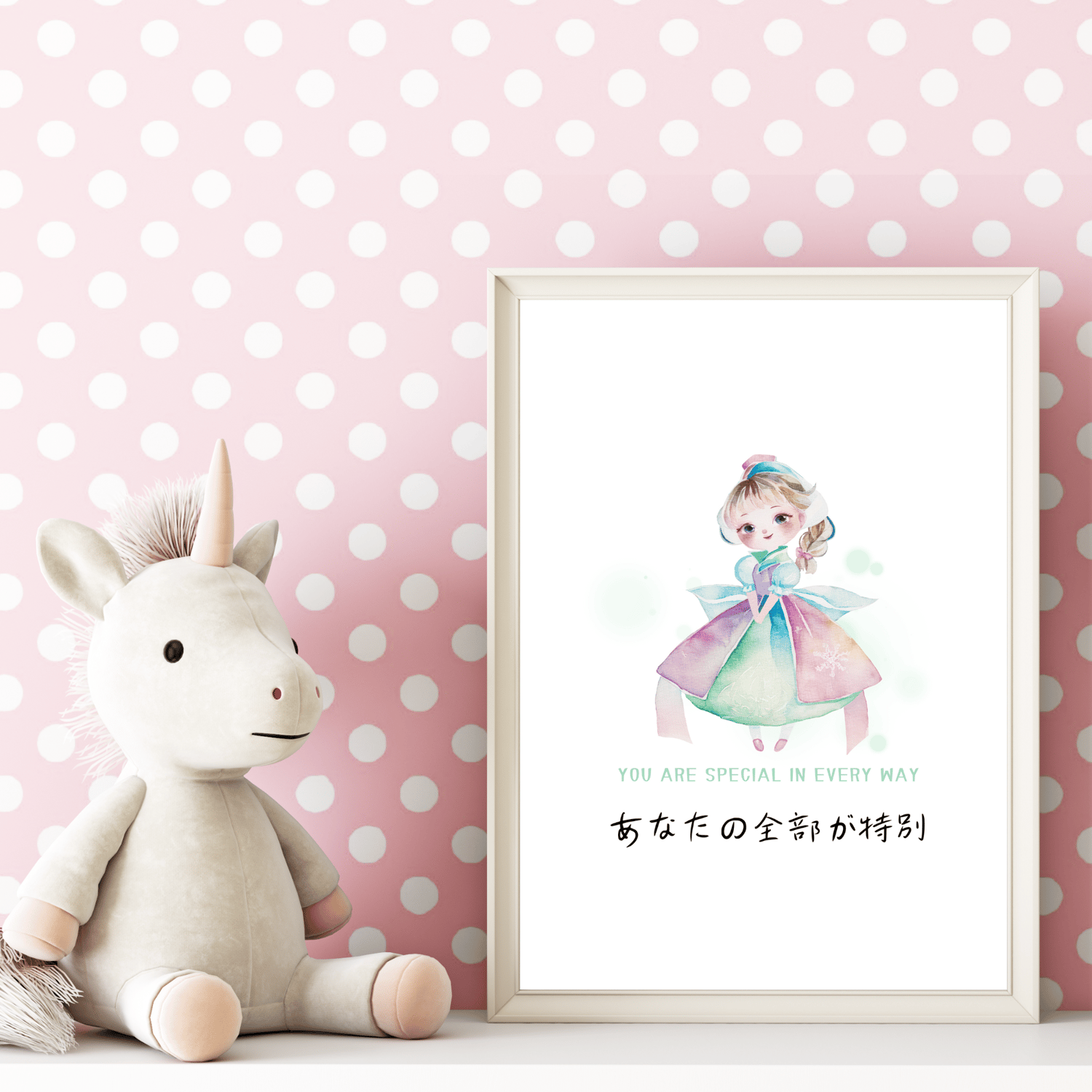 girls room decor with a cute princess