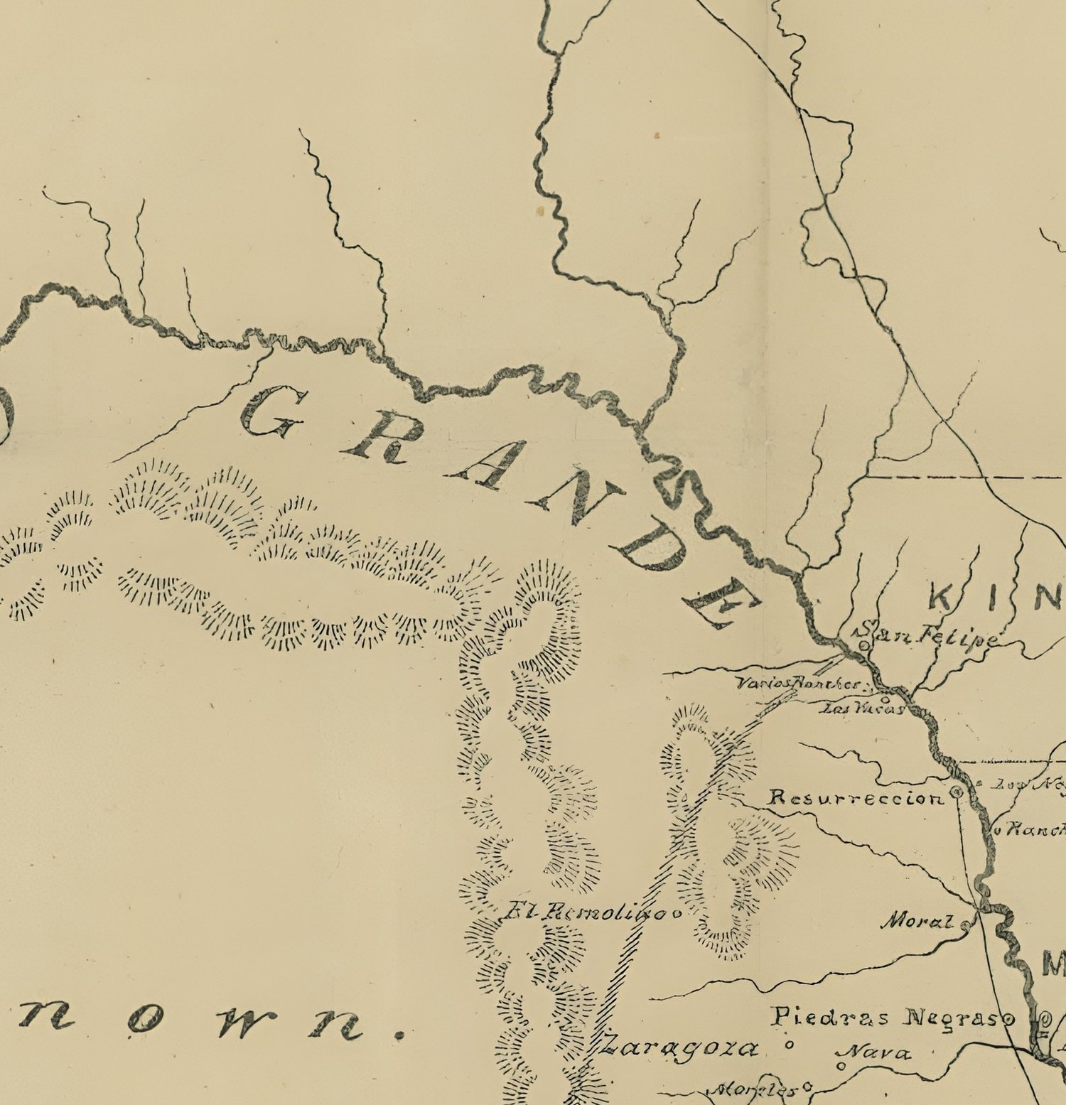 Map of the Rio Grande 1878