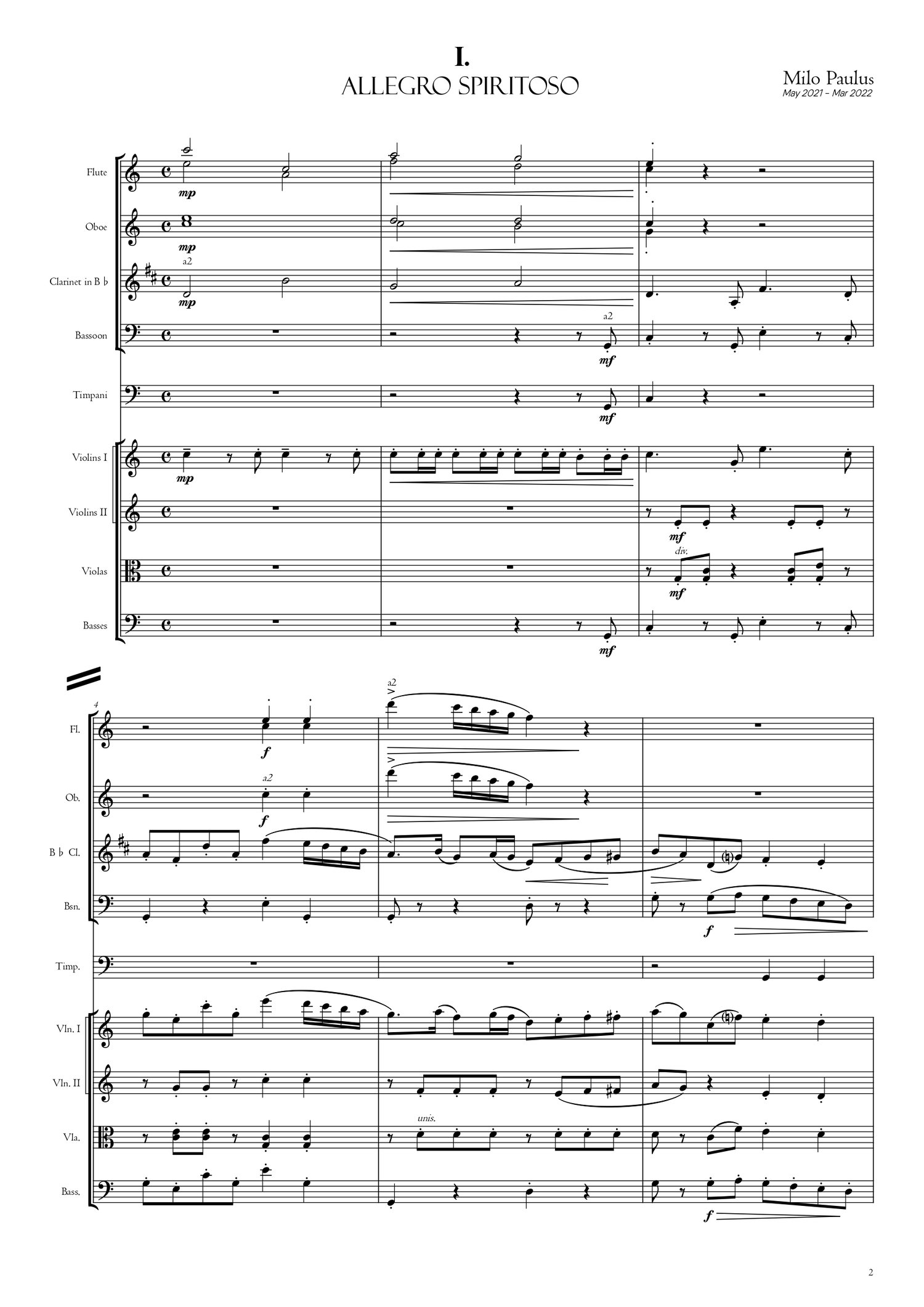 milo paulus score 3 page study sinfonietta