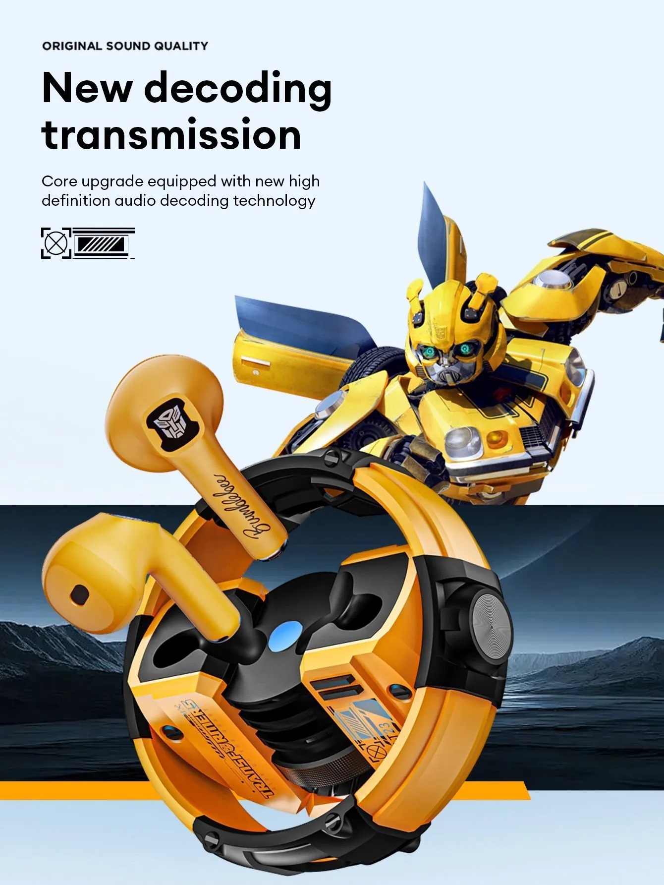 TRANSFORMERS TF-T23 Wireless Bluetooth Earbuds Sport Gaming Headphones