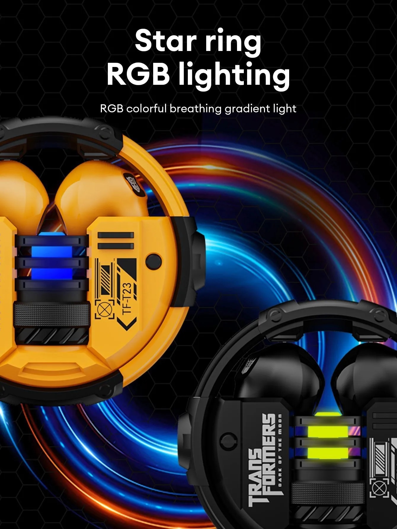 TRANSFORMERS TF-T23 Wireless Bluetooth Earbuds Sport Gaming Headphones